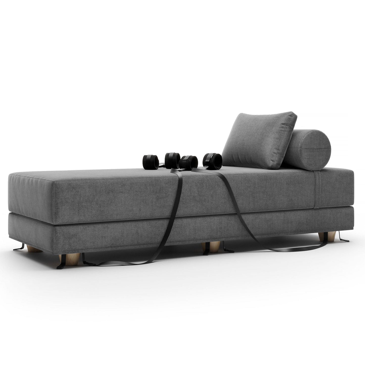 Black Label Divan Daybed with Cuffs