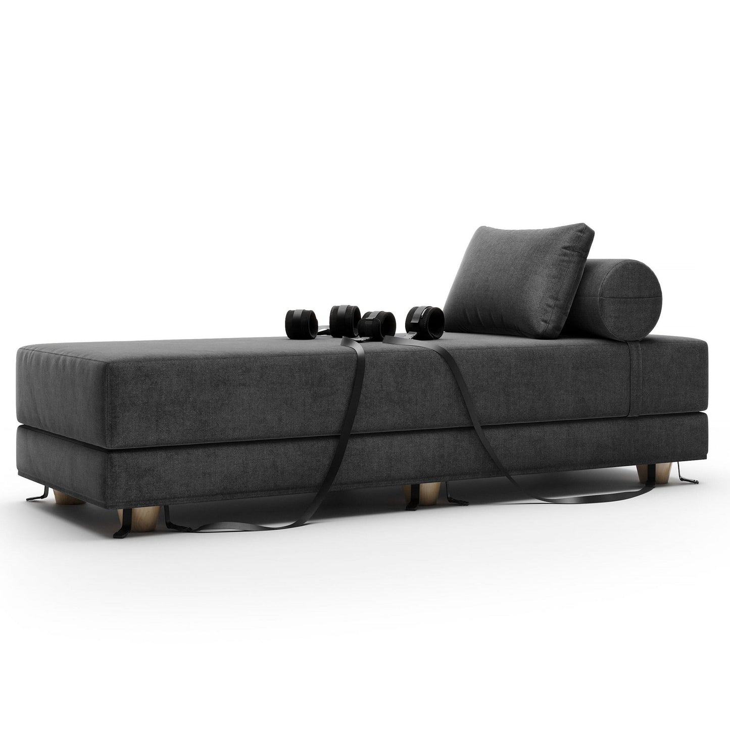 Black Label Divan Daybed with Cuffs