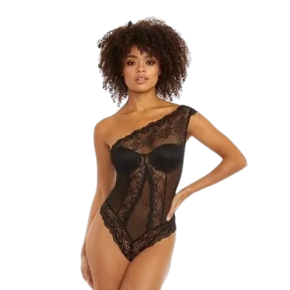 One Shoulder Lace Bodysuit
