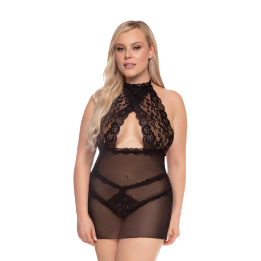 Halter Babydoll w/ Strappy G-string