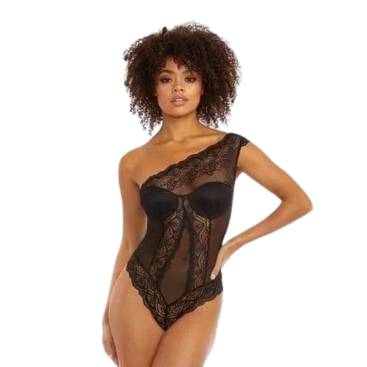 One Shoulder Lace Bodysuit
