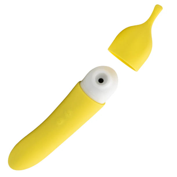 Banana Cream Dual Ended Air Pulse & G-Spot Vibrator