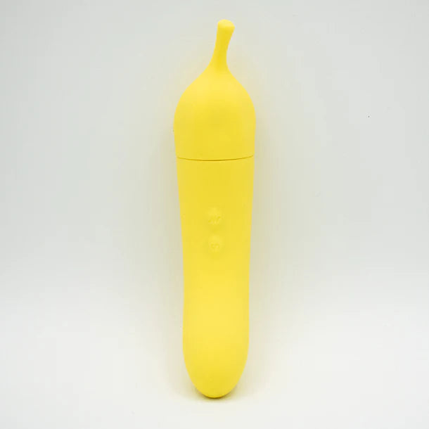 Banana Cream Dual Ended Air Pulse & G-Spot Vibrator