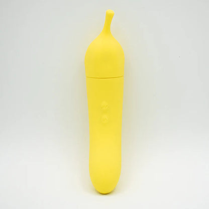 Banana Cream Dual Ended Air Pulse & G-Spot Vibrator